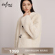 伊芙麗（eifini）伊芙麗100%綿羊毛皮毛一體學(xué)院風(fēng)牛角扣外套2025秋季新款 米白 S 85-110斤