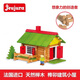 JEUJURA進(jìn)口原木榫卯積木建筑模型小屋小顆粒玩具5-7歲男孩生日禮物新年 經(jīng)典款100粒-J8002