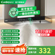 康寶【免費安裝】【國家補貼20%】抽油煙機家用歐式頂吸抽煙機大吸力爆炒風(fēng)量 小型油煙機小尺寸自清洗 900體感款（不銹鋼）