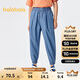 巴拉巴拉男童褲子兒童牛仔褲夏裝防蚊薄款大童天絲牛仔束腳褲209225108205
