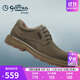 金利來(lái)（goldlion）男鞋時(shí)尚個(gè)性擦色休閑鞋舒適耐磨工裝鞋54623005546A-卡其色-40碼