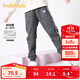 巴拉巴拉童裝女童褲子冬裝中大童加絨長(cháng)褲保暖兒童休閑褲運動(dòng)208424108003