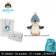 Jellycat英國趣味滑雪板企鵝玩偶花生企鵝可愛(ài)企鵝公仔毛絨玩具送禮 玩具 滑雪板企鵝12cm+禮袋禮盒