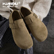 環(huán)球全包厚底勃肯鞋女2026新款內增高豆豆休閑軟底板鞋