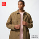 優(yōu)衣庫男裝女裝休閑全棉茄克/外套夾克483819 35 淺褐色 S
