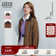 Teenie Weenie【趙露思同款焦點(diǎn)巴恩】小熊女2025秋新款復古短外套 棕色 L