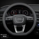 奧迪方向盤(pán)套真皮A6L/A4L/A7L/A8L/Q5L/A3A5Q3Q7Q8Q6車(chē)把套超薄款 D型超薄款【黑色線(xiàn)】不帶標