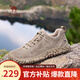 駱駝（CAMEL）登山鞋男防滑戶(hù)外徒步運動(dòng)休閑鞋男新款透氣男士復古鞋子會(huì )員 G15A370083 沙色（皮面款） 40