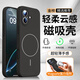 可可麗麗適用蘋(píng)果17手機殼iphone17保護套全包超薄膚感液態(tài)Magsafe磁吸充電硅膠防摔簡(jiǎn)約男女款 石墨黑