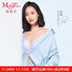曼妮芬無(wú)痕涼感芒果杯內衣舒適無(wú)鋼圈聚攏女士文胸20400322 090慕光紫 M