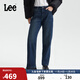 Lee25秋冬新429標準直腳加厚加絨深藍女保暖牛仔褲 深藍色 27