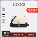 COOGI包包女款輕奢品牌女士單肩包女斜挎包女情人節生日禮物送女友老婆 深藍色