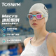 TOSWIM拓勝大框泳鏡男女士通用防水防霧高清游泳眼鏡 夢(mèng)游仙境