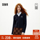 森馬（Semir）商場(chǎng)同款|森柔針織開(kāi)衫女冬季襯衫領(lǐng)假兩件2025毛衫101725107022