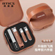 阿蒂斯 RTICS指甲刀套裝指甲鉗家用指甲剪耳挖勺修甲工具咖色5件套