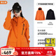 駱駝（CAMEL）沖鋒衣男[畢雯珺同款·麒麟]抓絨三合一防水保暖戶(hù)外登山服外套 O606，氧化橙 ，男女同款 L
