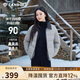 坦博爾輕薄羽絨服女短款翻領(lǐng)寬松舒適襯衫式女士外套夏云灰165