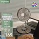 yoiwo囿一物桌面金屬小風(fēng)扇靜音usb可充電小型迷你臺式便攜式25新款 充電款2000mAh