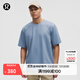 lululemon丨Pique 男士超寬松款珠地 T 恤 LM3EM5S 水洗牛仔藍 M
