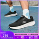 斯凱奇（SKECHERS）搖搖鞋男鞋夏季軟底跑步鞋網(wǎng)面透氣戶(hù)外運動(dòng)鞋休閑健步鞋220382