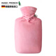 HUGO FROSCH 德國進(jìn)口熱水袋加厚卡通防爆無(wú)異味注水充水暖水袋非充電暖手寶 銀狐絨 粉色（1.8L）