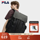 FILA斐樂(lè )【黑武士】雙肩包老花輕便大容量背包2025秋季新款時(shí)尚書(shū)包 正黑色-BK XS