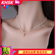 KHSK施家小米珍珠項鏈女款2024新款爆款鋯石吊墜鎖骨鏈夏季高級感頸鏈 小米珍珠項鏈 2984