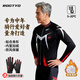 ROGTYO秋冬季騎行服套裝男款抓絨騎行褲保暖長(cháng)袖自行車(chē)山地車(chē)加絨騎行服 RT38-6抓絨騎行服+手套 2XL