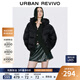 UR2025冬季新款女裝氣質(zhì)絎縫連帽羽絨服UWM150029+ 黑色 M
