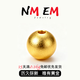 NMEM黃金手鏈古法轉運珠足金999金珠散珠串珠3D硬金DIY金珠路路通 卡3MM金珠 合單滿(mǎn)0.16包郵 單顆約0.01g