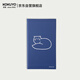 國譽(yù)(KOKUYO)輕薄野賬本Noritake設計師聯(lián)名旅行記事手賬本筆記本子 4mm方格 40張藍色 WSG-NB2XY4B