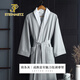 斯坦梅茲浴袍男女【甄選天鵝絨】吸水速干成人浴衣睡袍四季通用春夏 商務(wù)灰 L（衣長(cháng)120cm，適合180斤內）