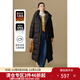 獨束大碼女裝休閑寬松長(cháng)款泡芙羽絨服2024冬季新款簡(jiǎn)約時(shí)尚外套 玄墨黑 M (尺碼：1)