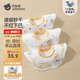 貝肽斯嬰兒口水巾四季寶寶圍嘴導濕速干純棉防水圍兜 蛋糕3條裝 28*26cm