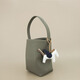 塔馳密司（touchmiss）法式輕奢牛皮感牛皮復古情人節時(shí)尚單肩手提水桶包 大象灰 小號
