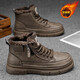 fengyunge雪地靴男2026秋冬季加絨加厚保暖高幫時(shí)尚百搭工裝靴百搭馬丁靴男 棕色加絨 42 (260mm)