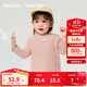 巴拉巴拉balaOne寶寶打底衫男童女童裝2025冬季半高領(lǐng)t恤嬰兒209425100201