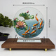 內雕九魚(yú)聚財水晶擺件酒柜客廳電視柜家居裝飾品喬遷生日送禮物 九魚(yú)聚財內雕小號無(wú)禮盒 【高22*20cm直徑*2cm厚度】