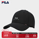 FILA【大滿(mǎn)貫帽】斐樂(lè )棒球帽防曬硬頂休閑運動(dòng)帽遮陽(yáng)帽鴨舌帽 正黑色-BK XS