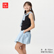 優(yōu)衣庫童裝女童迷你裙褲短裙短褲白色蛋糕裙公主裙半身裙474712 61 水藍色 160
