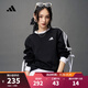 阿迪達斯 （adidas）【滔搏運動(dòng)】女子3S LONG-SLEEVE 三條紋舞動(dòng)系列運動(dòng)休閑長(cháng)袖T恤 KG3858 M