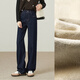 逸陽(yáng)（ESE-Y）加絨直筒牛仔褲女2025冬新款闊腿 深藍色-加長(cháng)（高165-170） 29
