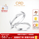 CRD克徠帝【現貨閃發(fā)】邂逅鉑金鉆石情侶對戒婚戒鉆戒玫瑰金男女款 PT950鉑金一對 女戒共約5分 男戒約0.3分
