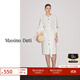 Massimo Dutti新季特惠2025女裝簡(jiǎn)約優(yōu)雅高智風(fēng)撞色紐扣襯衫式連衣裙06620595 乳白色 XS (CN 165/84A)