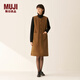 無(wú)印良品（MUJI）女式木棉混燈芯絨背帶裙女裝連衣裙裙子25年秋季BC2OBC5A 深米色 M (160/84A)
