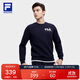 FILA 斐樂(lè )官方男子衛衣2025春季基礎簡(jiǎn)約運動(dòng)健身針織套頭衫