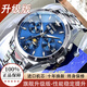 歐品客勞力瑞士名牌手表男士全自動(dòng)機械表2026新款鏤空防水夜光超薄男表 升級版-本色藍面