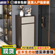 布曼倫實(shí)木小型鞋柜單門(mén)入戶(hù)超窄家用門(mén)口小柜子迷你玄關(guān)柜沙發(fā)邊柜邊幾 40*35*110cm【拼色】