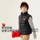 紅豆90絨兒童羽絨服馬甲輕薄保暖男女童立領(lǐng)背心外穿外套  黑色 160