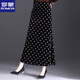 羅蒙（ROMON）波點(diǎn)金絲絨魚(yú)尾裙半身裙女秋冬2025新款高腰顯瘦中長(cháng)款一步包臀裙 黑色波點(diǎn) M  腰圍2尺/適合91-100斤